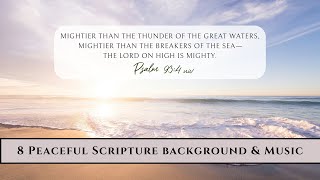 Peaceful Beach Bible Verses with Soothing Music | Summer Scripture Meditation