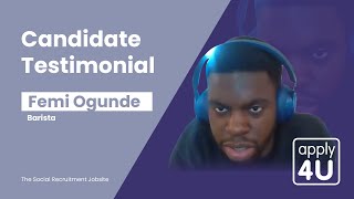 Femi's Success Story - Apply4U