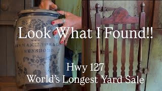 Look what I found at the Hwy 127 World’s Longest Yard sale! Antiques!