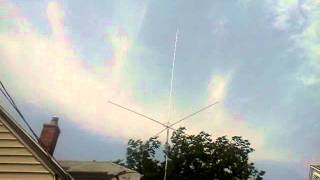 Workman in high winds