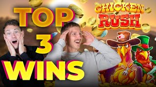 OUR CRAZIEST WINS ON THE GAME CHICKEN RUSH (TOP 3 WINS) 🐥💥