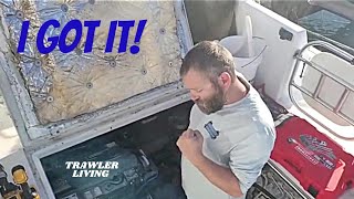 Boat YOGA || Christmas GIFT to remember  || Third times the CHARM || AC flush out || Boat LIFE ||