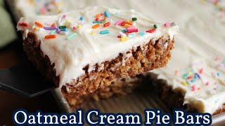 Homemade Oatmeal Cream Pie Bars