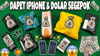 VIRAL!!! DAPET IPHONE & UANG DOLARAN SEGEPOK!!! TAPI... ||| UNBOXING MISTERI PAKET BARANG UNIK