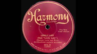 "Lovely Lady" played by The Manhattan Dance Makers (Harmony 589-H)