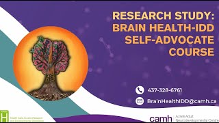 Brain Health-IDD Self-Advocate Course Recruitment Video