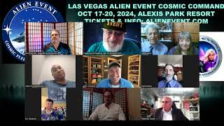 Alien Event Cosmic Command Speakers intro, OCT 17-20, 2024, ALIENEVENT.COM
