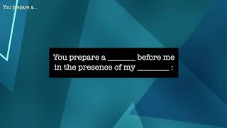 Do You Know... Psalm 23?