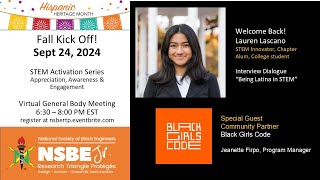 RTP NSBE JR Fall 2024 Kick Off - Hispanic and Latino Heritage Month/ Suicide Prevention
