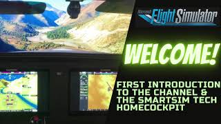 SmartSim Tech Home Cockpit featuring Microsoft Flight Simulator 2020 MSFS2020 4K TV