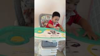 BillMax first time on his high chair