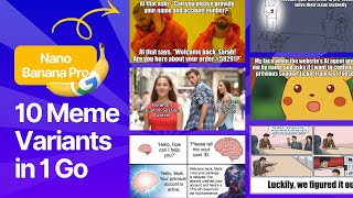 Nano Banana Pro is Absolutely Crushing the Meme Generation Game