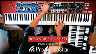 Nord Stage 4 88-Key Fully-Weighted Triple Sensor Keyboard (Sound Only Demo)