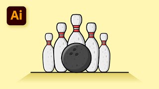 Design a Perfect Bowling Pin in Illustrator from Zero
