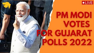 Live: PM Modi casts his vote for Gujarat Assembly election in Ahmedabad