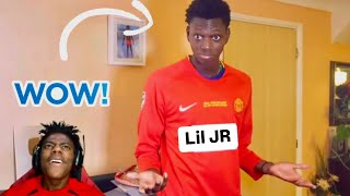 Ishowspeed meets Lil JR for the first time 😮