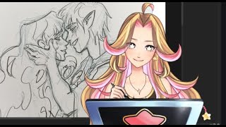 Drawing my OC ships [AMITORI V-TUBER] 🌸