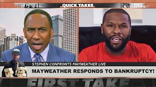 Floyd Mayweather EXPLODES On Stephen A Smith LIVE Over Bankruptcy Claims