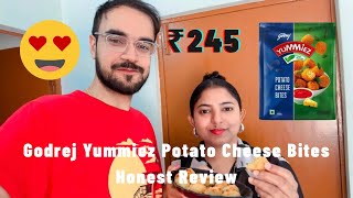 Godrej Yummiez Potato Cheese Bites Honest Review #tastetest #honestreview #review #potatosnacks