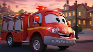FIRE Truck Engine GO VROOM VROOM VROOM Kids Nursery Rhyme