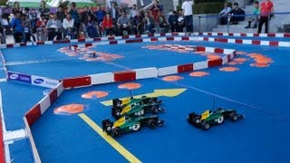 RC car racing with Caterham F1, Charles Pic, Giedo van der Garde & Renault Samsung Motors