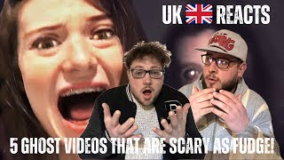 "5 SCARY VIDEOS THAT ARE SCARY AS FUDGE"! (Paranormal Investigators React)