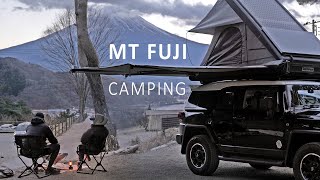 🇯🇵 We flew 7300km to CAMP here in Japan [ Most Relaxing WINTER camping with Mt Fuji views, ASMR ]