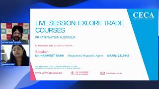 Live Session: Trade Courses & PR Pathways in Australia