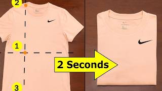 Perfectly Folded Shirts in 2 Seconds! How to Fold a Shirt Fast!