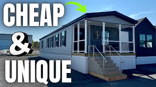 VERY "DIFFERENT" single wide mobile home & AFFORDABLE! Prefab House Tour