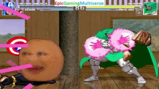 Black Widow And Captain America VS Doctor Doom And The Annoying Orange In A MUGEN Match / Battle