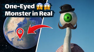 I found One Eyed Monster 👁 on Google Earth 🌎 and Google Maps #googleearth #googlemaps #monster