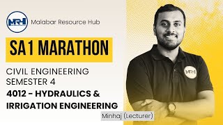 4012 | SA-1 | Hydraulics & Irrigation Eng: