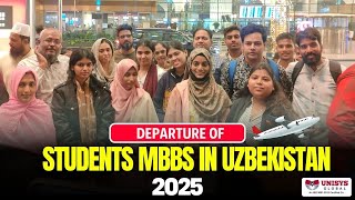 Departure of Students for MBBS in Uzbekistan 2025 ✈️| MBBS in Uzbekistan for Indian Students