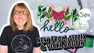 Sizzix & Vicki Boutin Floral Hello Card [Oh So Inspired January 2026!]