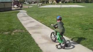 nolans first time on his bicycle.wmv