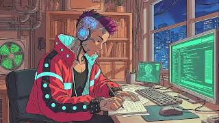 Cyberpunk Homework Radio 📚 - Lofi Hip Hop Beats for Late Night Study & Focus