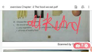 Chapter-2 The food we eat exercises (Revision )