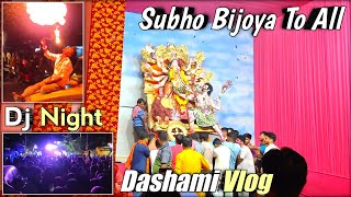 Dj Night With My Friends || Dashami Vlog 2023 || Crazy Dance 😂 || Subho Bijoya To All ||