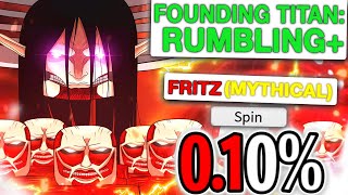 Using 30,000+ SPINS to Obtain The RAREST Clan in Attack on Titan Revolution Fritz