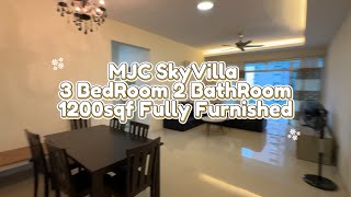 20250813 MJC SkyVilla 3 BedRoom 2 BathRoom 1200sqf Fully Furnished