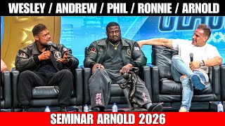 Arnold classic 2026 Seminar & Press conference: Andrew jacked, Phil Heath, Wesley vissers, Ronnie 