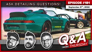 NEW PRODUCT REVEAL + Detailing Questions!! | Q&A Thursday #181 (Originally streamed 09-08-22)