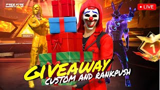 Giveaway Customs for Subscribers🔥😍 Garena Free Fire #freefirelive