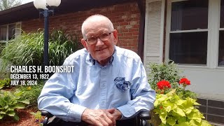 Charles Boonshot Dec. 13, 1922 - July 18, 2024