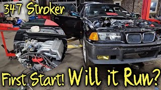 Bmw Motor Swap First start. Will it run?