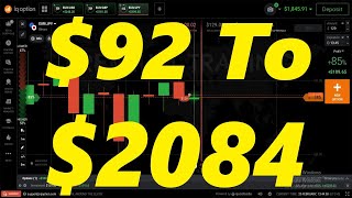 How to Beat the IQ Option Algorithm Robot - $92 to $2084 Profit