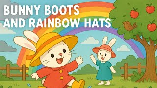 Bunny Boots and Rainbow Hats 🐰🌈 | Fun Nursery Rhyme for Kids