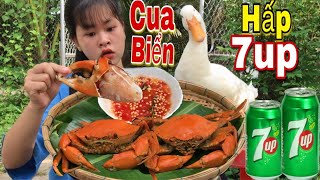 First Time Eating Steamed 7up Crab With Super Spicy Chili Salt. Chips Locked In An Iron Cage For ...