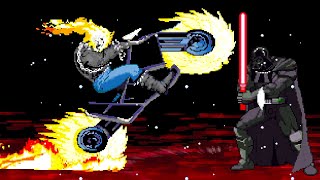 Darth VADER vs Ghost RIDER - HYPER Ultimate EPIC FIGHT!